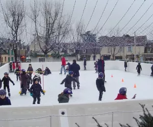 Patinoire rambardes hautes blanche