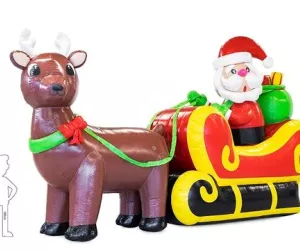 Père Noël de profil