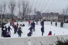 Patinoire rambardes hautes blanche